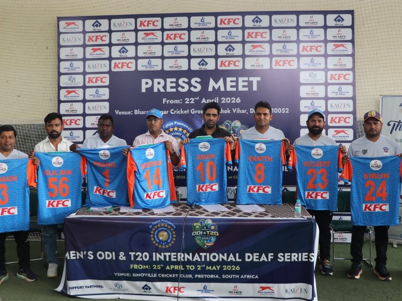 IDCA unveils new jersey for upcoming ODI and T20I series against South Africa in the India vs South Africa Deaf Cricket Series 2026. 