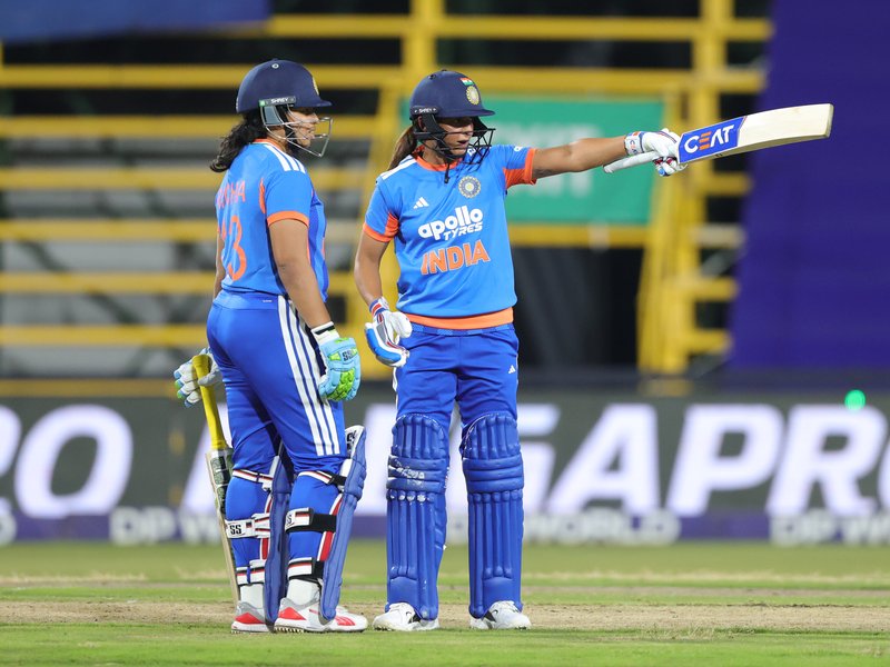 Shafali Verma and captain Harmanpreet Kaur slam fifties, power India to 192/4 against South Africa in the third match of the women's T20I series at the Wanderers Stadium in Johannesburg on Wednesday. Photo credit: BCCI Women/X