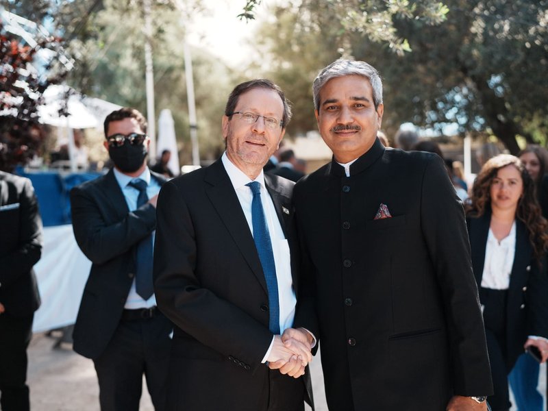 Indian envoy meets President of Israel, reaffirms New Delhi's commitment to strengthen partnership