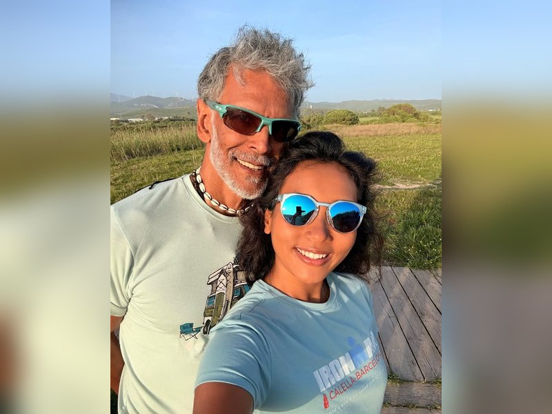 Milind Soman says 'Tu hai toh dil dhadakta hai' on his 8th anniversary with Ankita Konwar