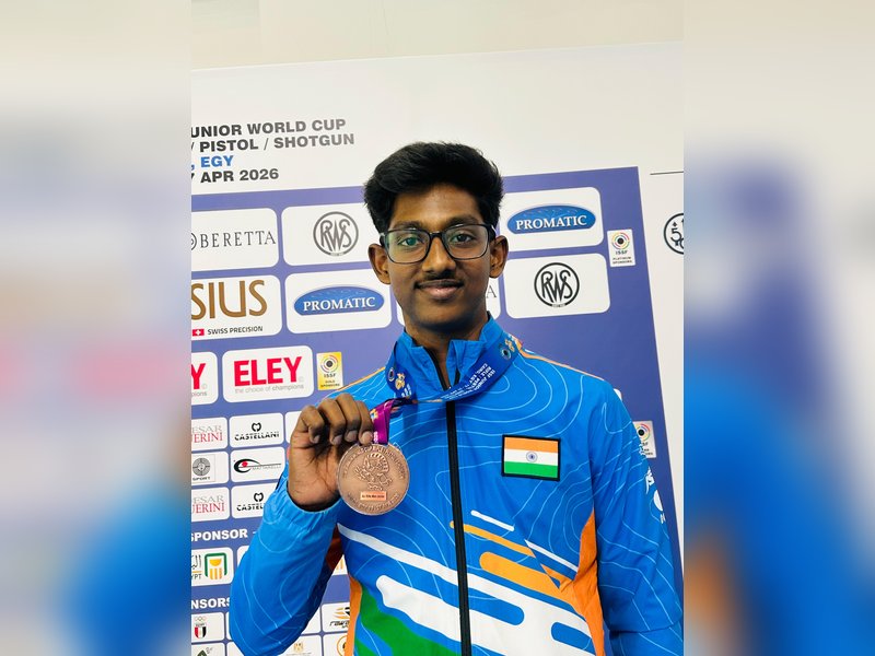 India back at top as Prachi Gaikwad strikes gold in the junior women’s 50m Rifle 3 Positions (3P) event at the ongoing International Shooting Sport Federation (ISSF) Junior World Cup Rifle/Pistol/Shotgun in Cairo, Egypt, on Thursday. Photo credit: NRAI