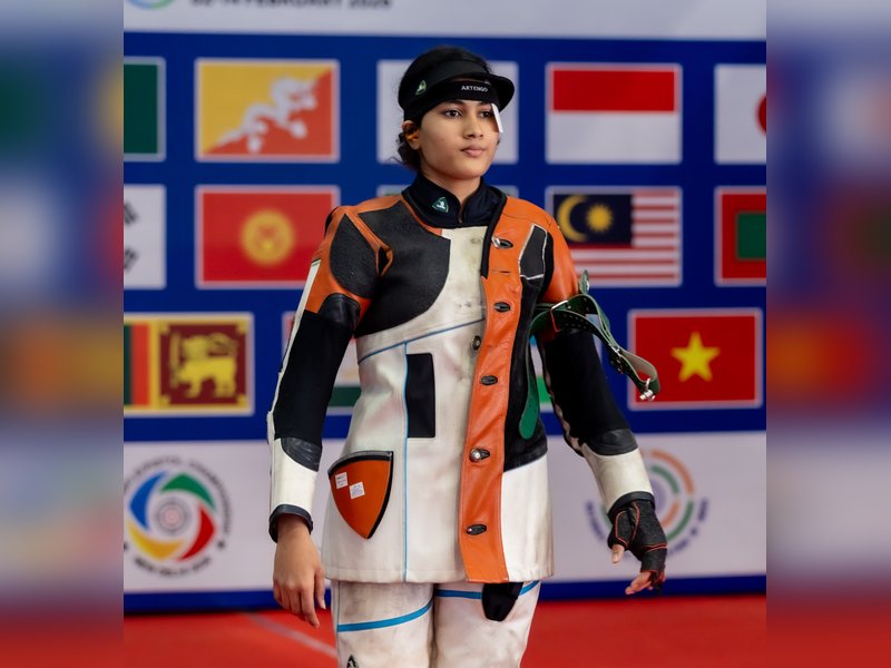 India back at top as Prachi Gaikwad strikes gold in the junior women’s 50m Rifle 3 Positions (3P) event at the ongoing International Shooting Sport Federation (ISSF) Junior World Cup Rifle/Pistol/Shotgun in Cairo, Egypt, on Thursday. Photo credit: NRAI