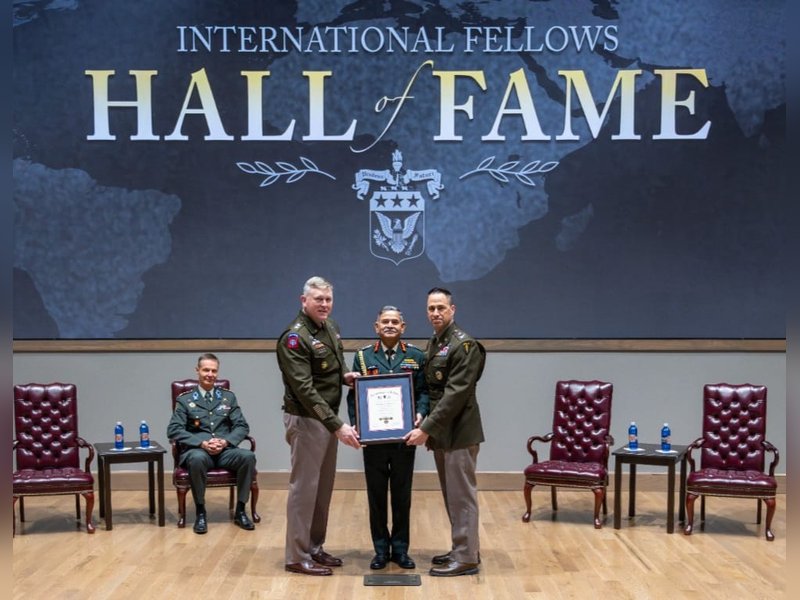 COAS General Upendra Dwivedi inducted into International Hall of Fame at US Army War College