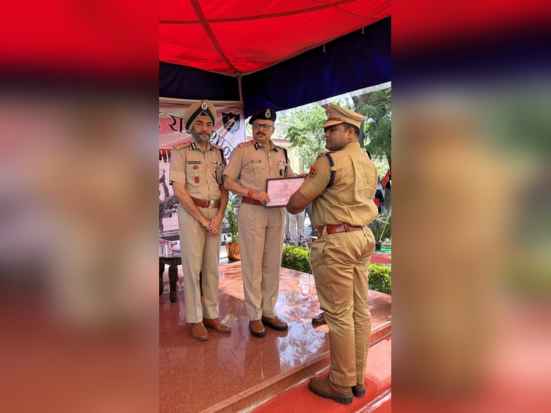 Ace archer Rajat Chauhan bestowed with DGP Commendation Disc for sporting excellence 