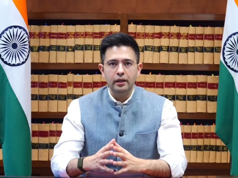 राज्यसभा में आम आदमी पार्टी के दो-तिहाई से अधिक सांसदों का भाजपा में विलय: राघव चड्ढा