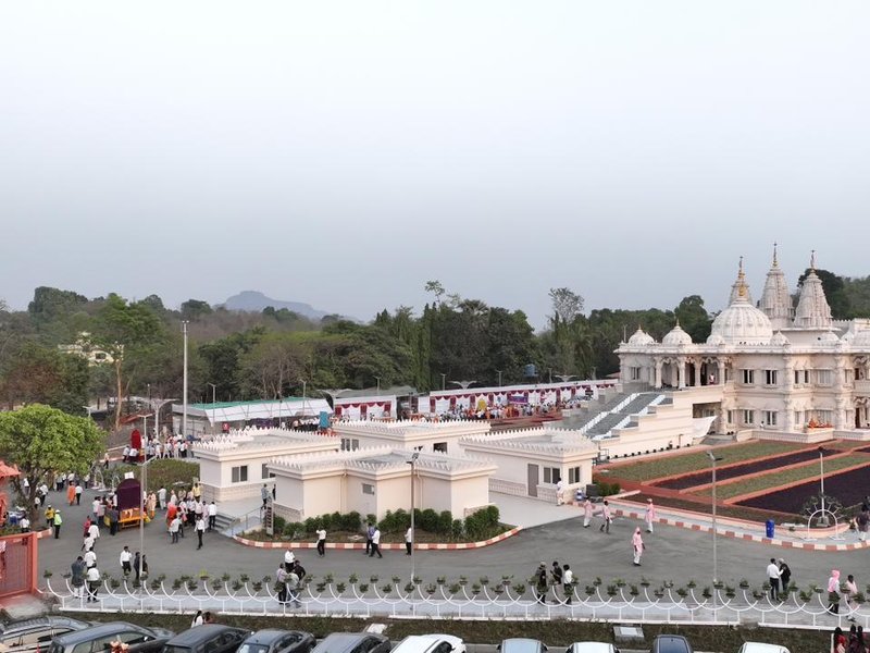 BAPS Mandir consecrated in Palghar; Maha CM extends congratulations​ (Photo: BAPS)