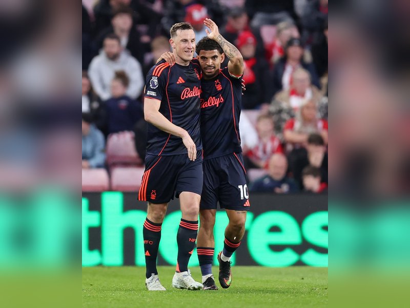 Premier League: Forest thrash Sunderland 5-0 to go eight points clear of relegation