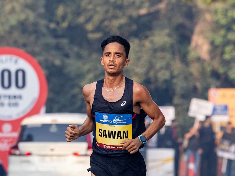Sawan Barwal sets sights on Olympic glory after breaking 48-year-old marathon record on debut (Credit: Delhi Half Marathon)