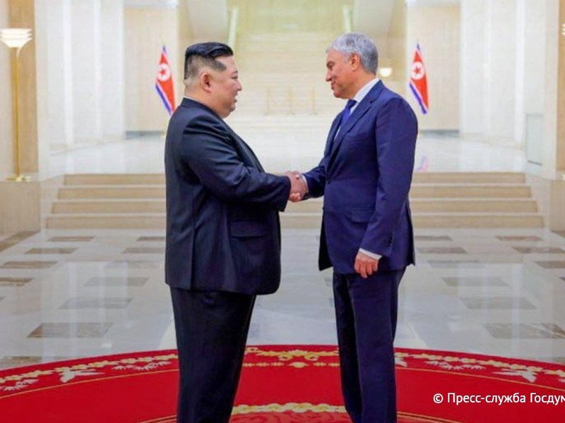North Korean Leader meets Russian Duma speaker in Pyongyang