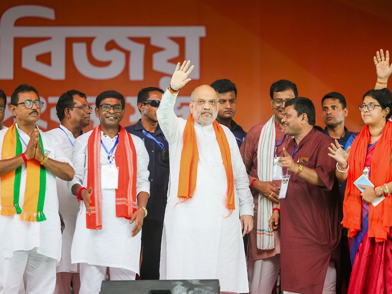 HM Amit Shah attacks Mamata Banerjee for being soft on terrorists