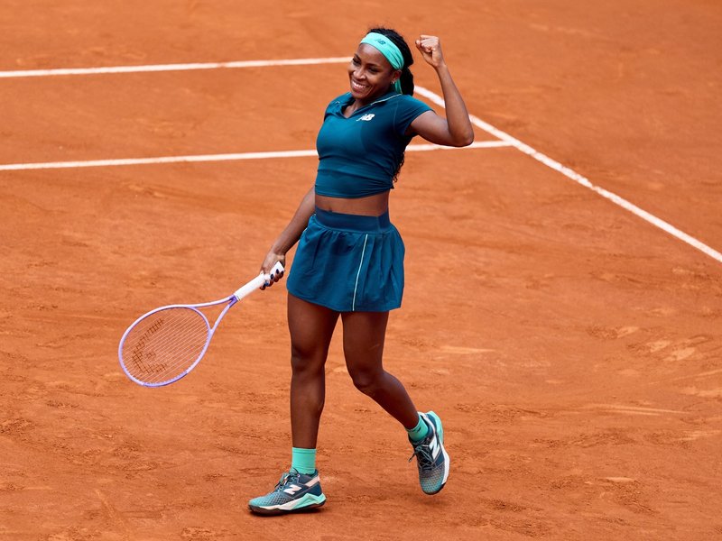 Coco Gauff rallies past Cirstea in three-set thriller to enter Round four of the Madrid Open in Madrid on Sunday. Photo credit: Madrid Open/X