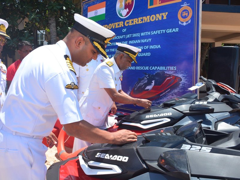 India provides watercrafts to Srilankan coast guard for search and rescue