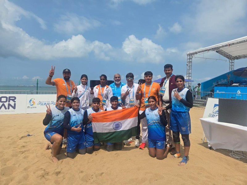 Women's Kabaddi team bags gold at Asian Beach Games in China, men's team in final 