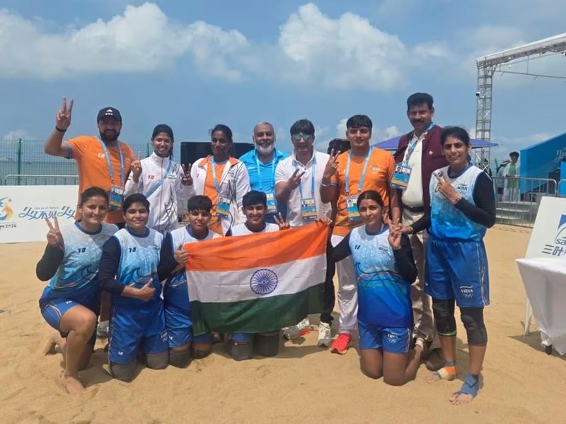 Asian Beach Games: Indian women's team wins gold, men settle for silver (Ld) (Credit: SAI)