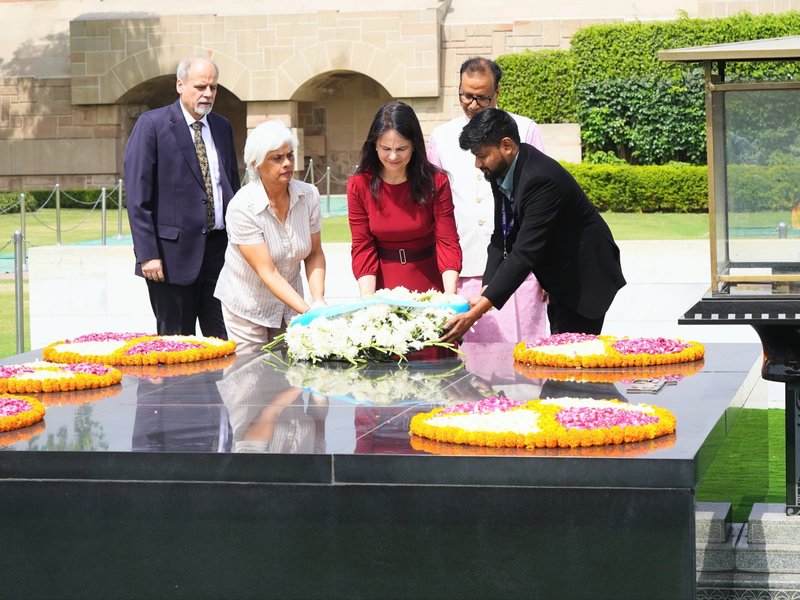 UNGA chief Annalena Baerbock pays homage to Mahatma Gandhi at Rajghat 