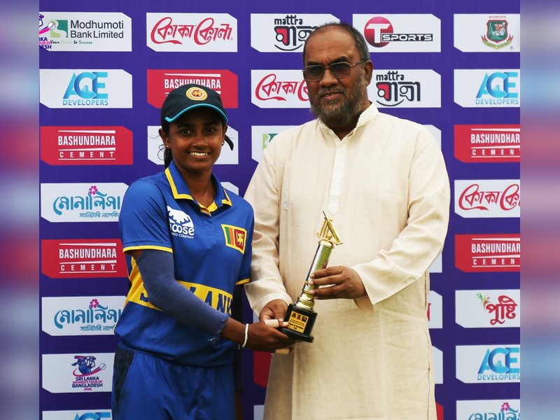 हर्षिता-इमेशा की अर्धशतकीय पारी, श्रीलंका ने बांग्लादेश को पहले टी20 में 25 रनों से हराया