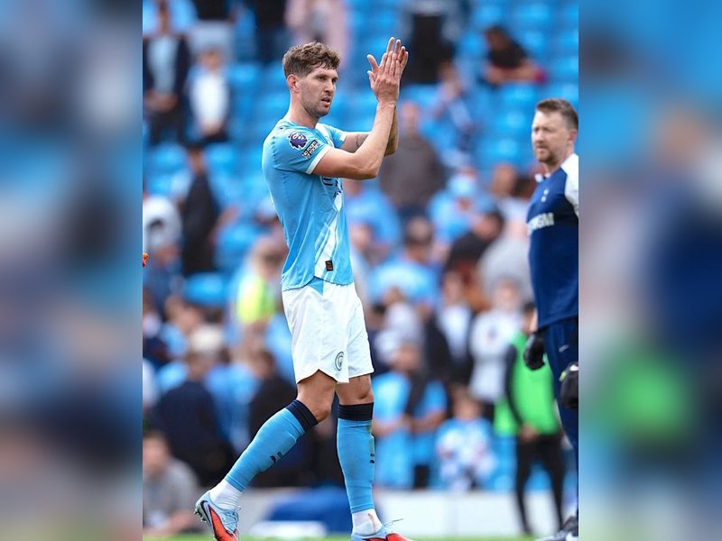 John Stones confirms his exit from Manchester City at the end of season. Photo credit: Man City/X