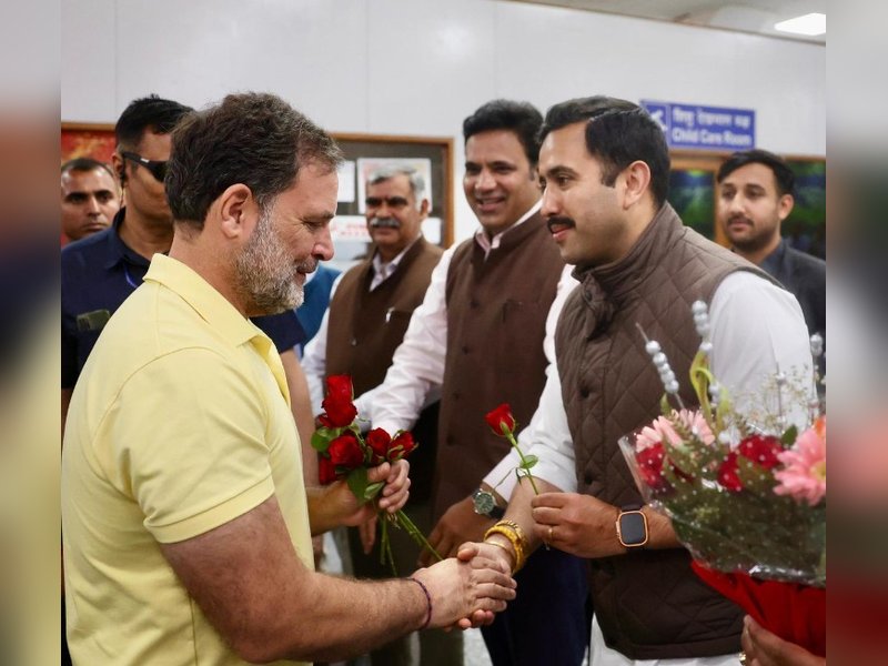 'संगठन सृजन' कार्यक्रम में शामिल होने के लिए धर्मशाला पहुंचे राहुल गांधी, जोरदार स्वागत  