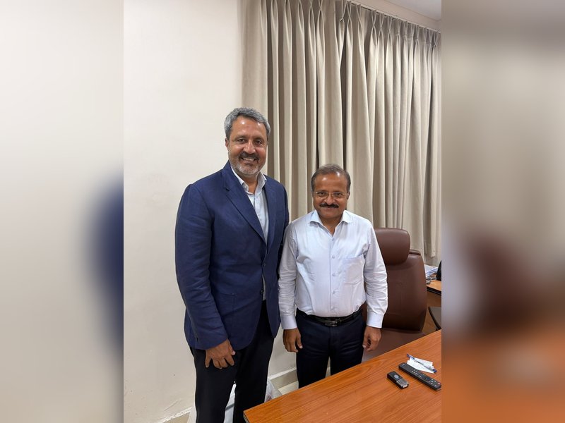 Professional Golf Tour of India (PGTI) CEO Johl meets the principal secretary to Chief Minister to discuss golf potential in Chhattisgarh. Photo credit: PGTI