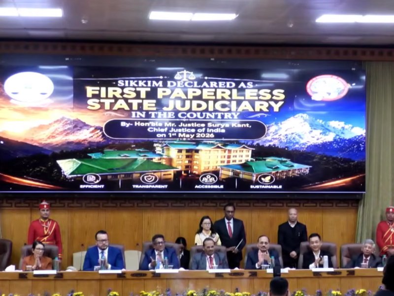 ‘Technology reshaping justice’, says CJI as Sikkim becomes India’s first paperless judiciary​ (Photo: @lawbarandbench/X)