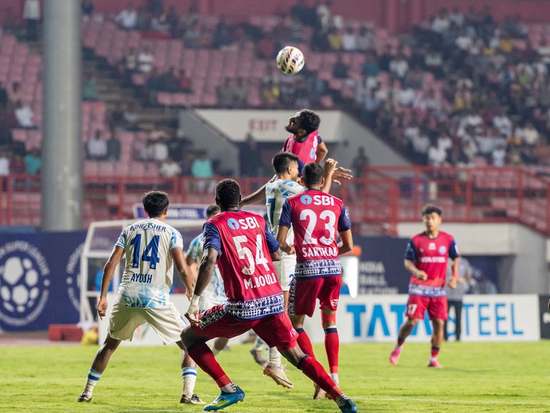 Late goals against FC Goa take Jamshedpur FC atop the standings in the Indian Super League (ISL) 2025-26 at the JRD Tata Sports Complex in Jamshedpur on Friday.  Photo credit: AIFF