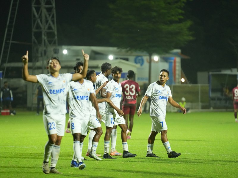 Dempo SC halt Rajasthan United’s title push with 1-0 defeat in their Indian Football League (IFL) 2025-26 Championship Phase clash at the Namdhari Football Stadium in Sri Bhaini Sahib in Punjab on Friday. Photo credit: AIFF