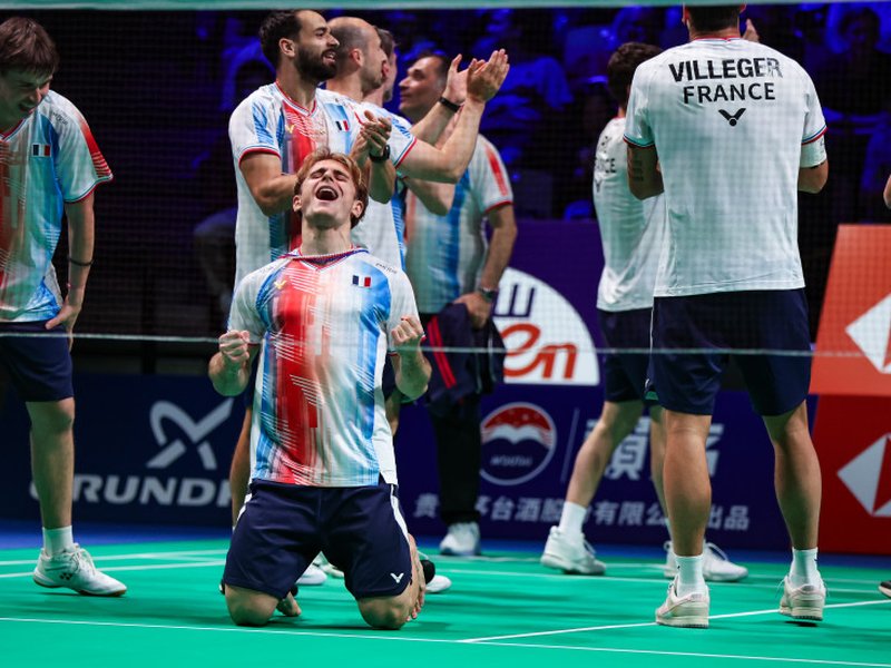 France storm into maiden Thomas Cup semis to set up India clash (Credit: X/BWF)