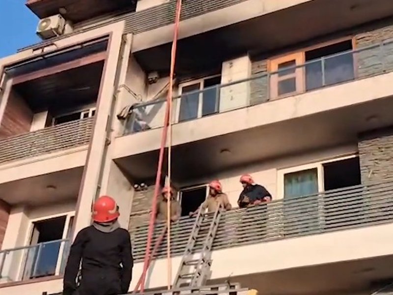 Nine killed after massive fire at four-storey building in Delhi's Vivek Vihar