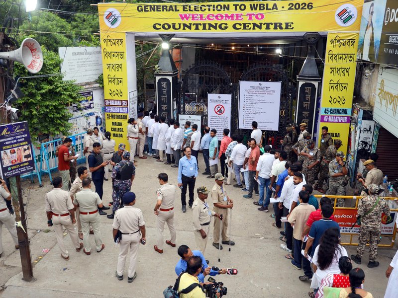 Bengal polls 2026: BJP running ahead of Trinamool after two hours of counting