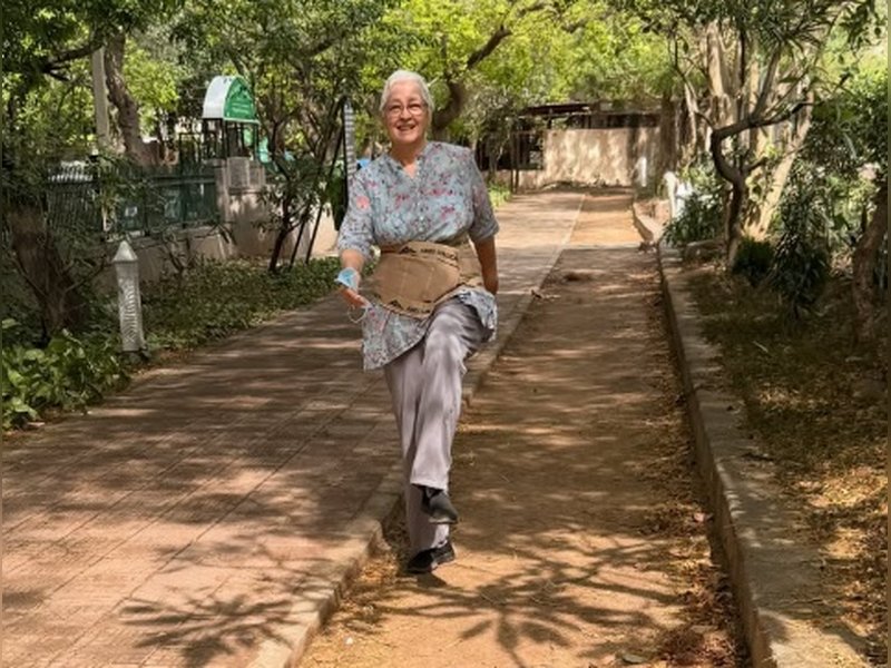 Nafisa Ali is finally able to walk in the park post-surgery