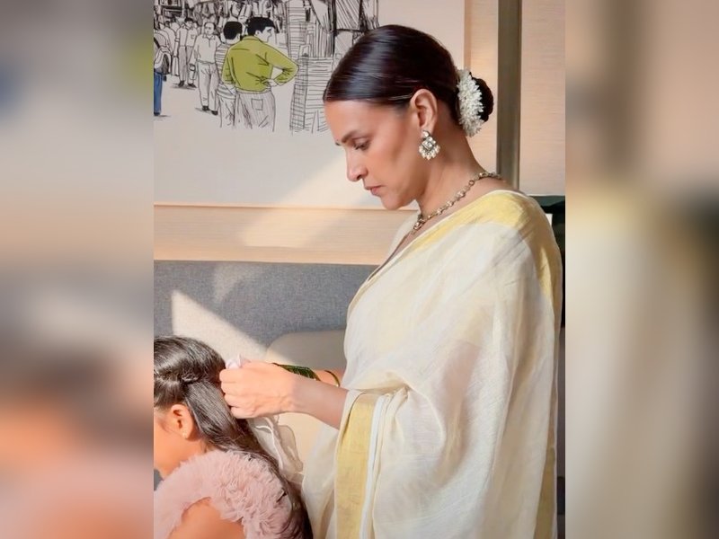 Neha Dhupia spends a rejuvenating weekend doing art therapy with her daughter Mehr