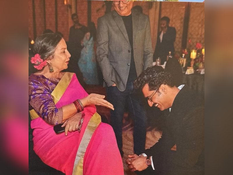 Shabana Azmi shares a throwback pic of Vicky Kaushal blushing while in a conversation with her