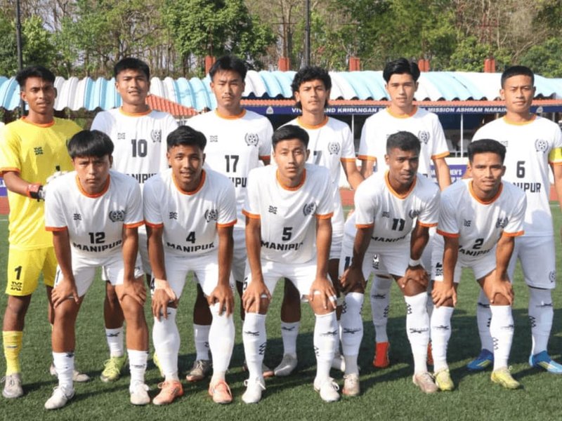 West Bengal, Manipur enter last eight stage in the Swami Vivekananda U20 Men’s National Football Championship at the Ramakrishna Mission Ashrama in Narainpur, Chhattisgarh, on Wednesday. Photo credit: AIFF