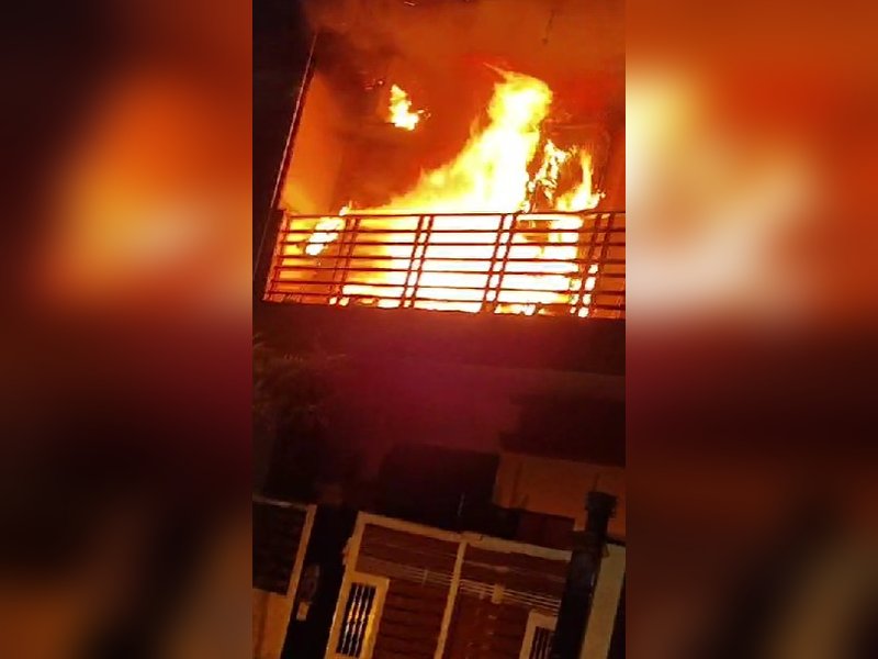 AC blast triggers massive fire in Greater Noida house; no casualties reported