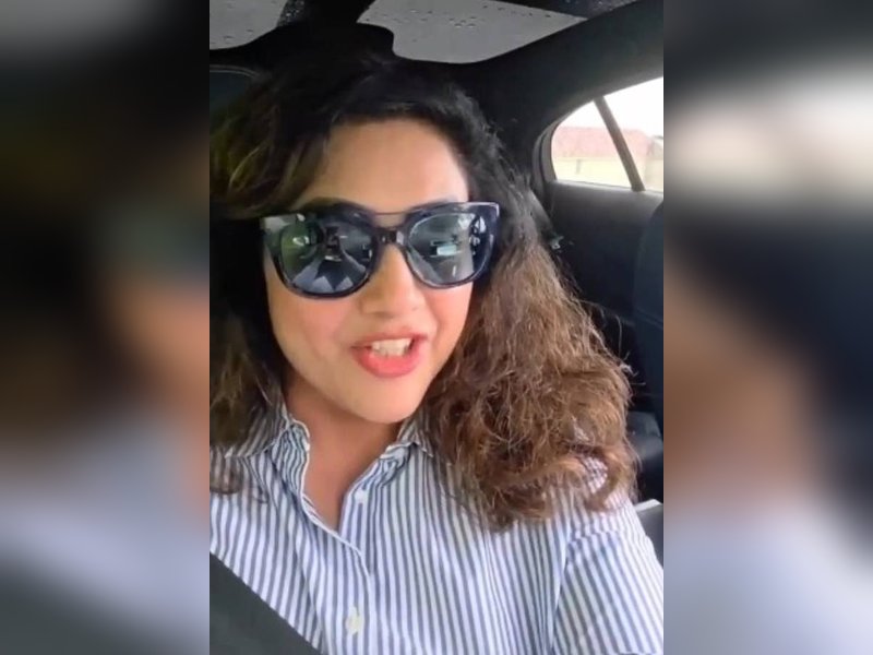 'Drishyam' actress Meena shares video of her ride in driverless taxi (Photo Credit: Meena/Instagram)