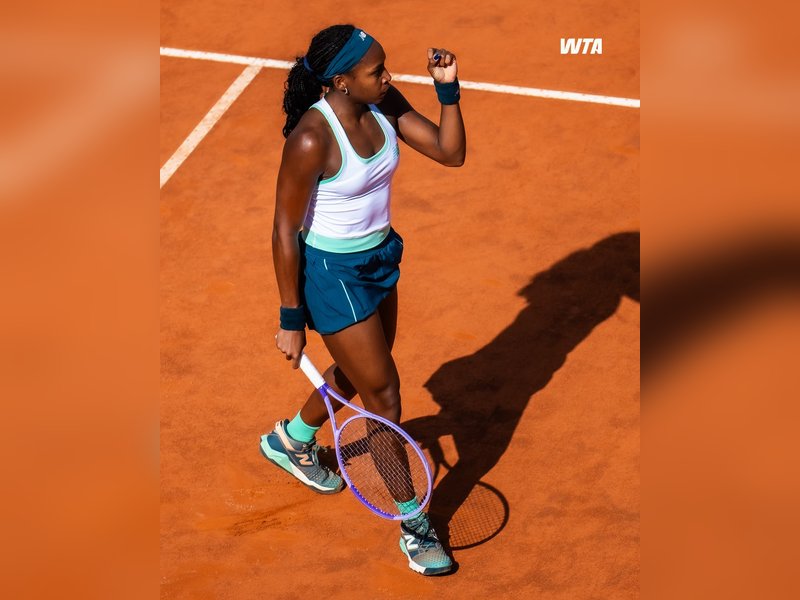 Coco Gauff overcomes teen Tereza Valentova to cruise into Round 3 of the Italian Open 2026 in Rome on Thursday. Photo credit: WTA