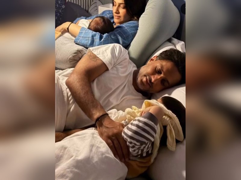 Sonam Kapoor’s MIL shares unseen pic of Sonam, Anand Ahuja’s teamwork while putting babies to sleep