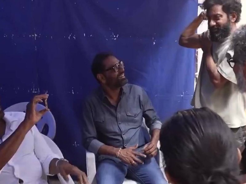 Ram Charan's 'Peddi' makers release video of Chiranjeevi's visit to film's sets (Photo Credit: Buchi Babu Sana/Instagram)