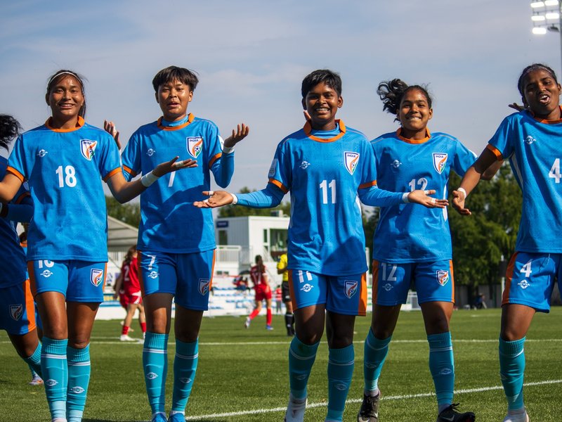 India trounce Lebanon to keep quarterfinal hopes alive in AFC U17 Women’s Asian Cup 2026 being played at the Suzhou Taihu Football Sports Centre in Suzhou, China, on Friday. Photo credit: AIFF