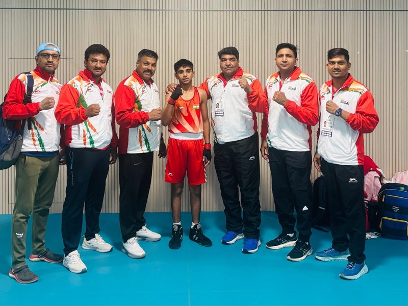 Indian boys confirm five medals with strong quarterfinal showing in the Asian U17 Boxing Championships in Tashkent. Photo credit: BFI