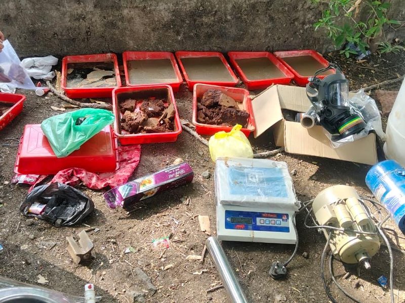 मध्य प्रदेश: मंदसौर में सीबीएन की बड़ी कार्रवाई, गुप्त मेफेड्रोन लैब का भंडाफोड़