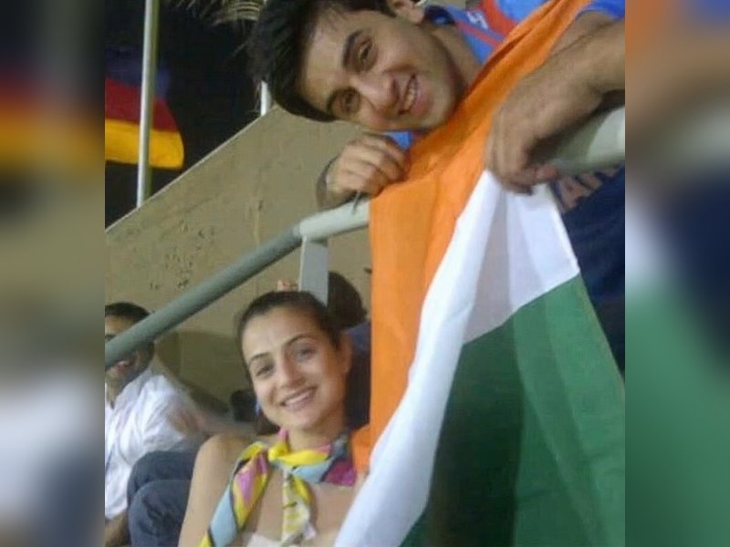Ameesha Patel drops a throwback pic with Ranbir Kapoor from the 2011 World Cup final