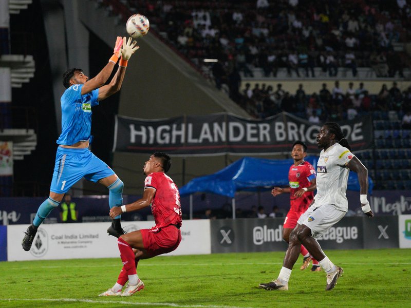NorthEast United emphatically cruise past Chennaiyin at home in Indian Super League (ISL) 2025-26 at the Indira Gandhi Athletic Stadium in Guwahati on Sunday.  Photo credit: AIFF