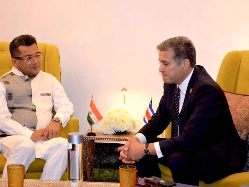 Mos Pabitra Margherita holds bilateral talks with Costa Rican FM Manuel Tovar, reaffirms strong partnership