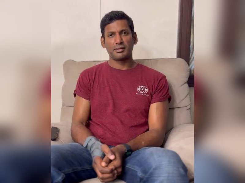 Vishal lauds TN CM Vijay's move to shut 717 wine shops (Photo Credit: Vishal/X)