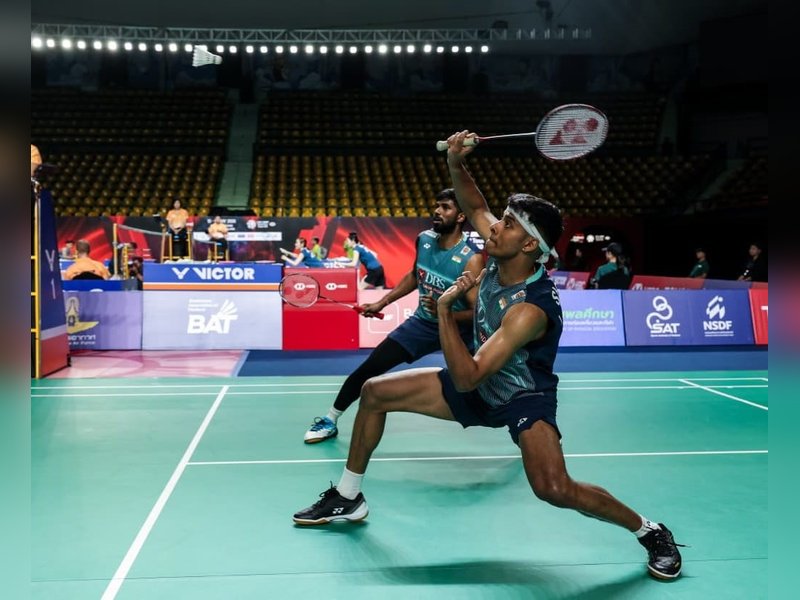 Satwiksairaj Rankireddy and Chirag Shetty survives scare to enter second round of the Thailand Open badminton tournament at the Nimibutr Stadium in Bangkok on Tuesday. Mandatory Photo credit:  Badminton Photos/BWF
