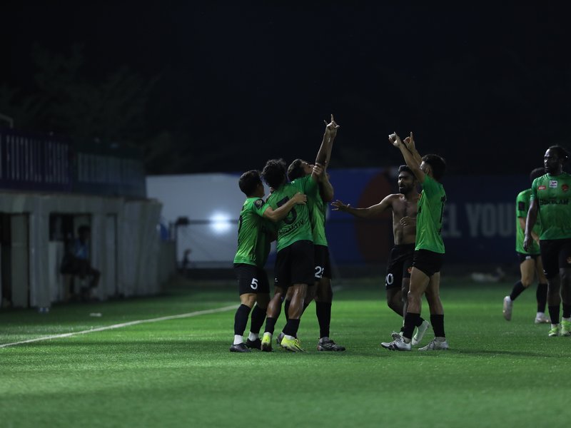 Gokulam Kerala escape relegation with last-gasp win against Namdhari SC in a Relegation Phase clash in the Indian Football League (IFL) 2025-26 at the Deccan Arena, in Hyderabad, on Tuesday. Photo credit: AIFF 