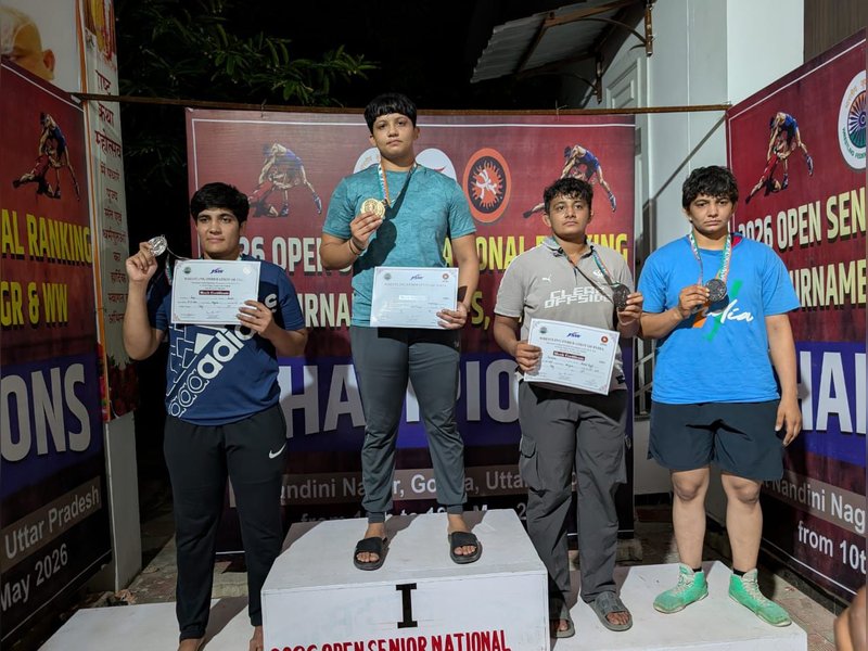 WFI announces women's final standings as Senior Open Ranking Tournament 2026 ends in Gonda, Uttar Pradesh. Photo credit: WFI