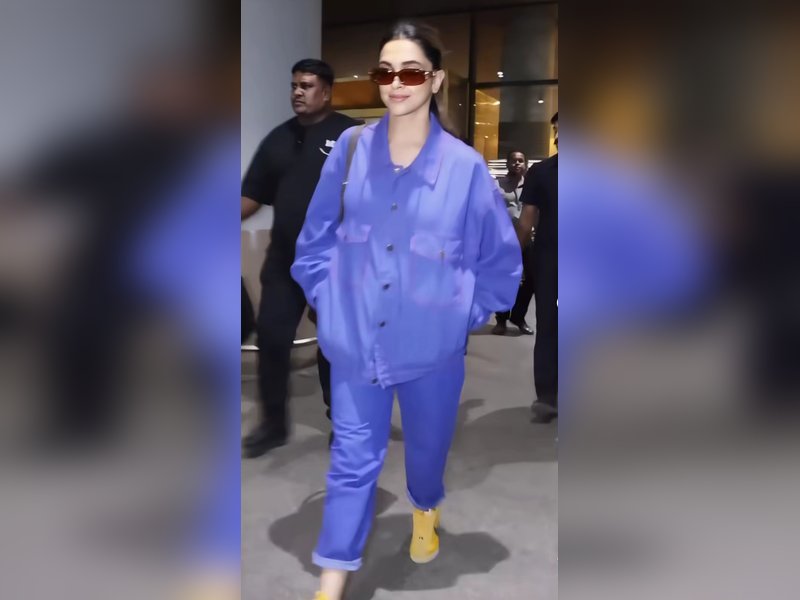 Mom-to-be Deepika Padukone repeats her oversized airport look as she returns to Mumbai after King shoot
