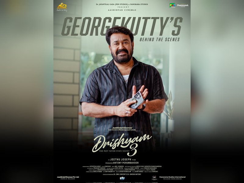 Mohanlal's 'Drishyam 3' makers release BTS video (Photo Credit: Mohanlal/X)